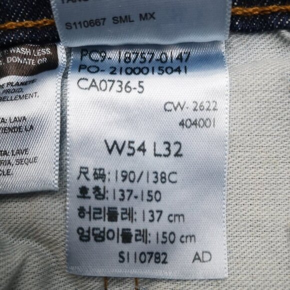 NWT Levi's 514 Men's Size 54/32 Athletic Taper Medium Wash Big & Tall Jeans - Picture 5 of 13